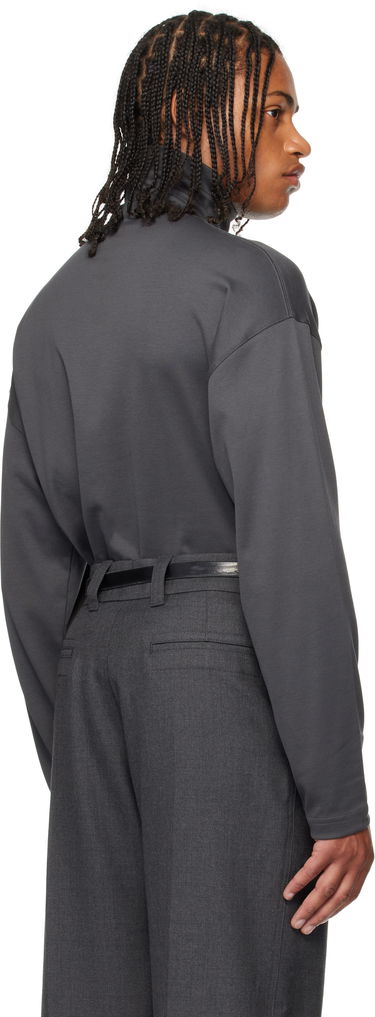 Tričko LEMAIRE Lemaire Relaxed Mock Neck T-Shirt Šedá | TO1467 LJ1043, 2