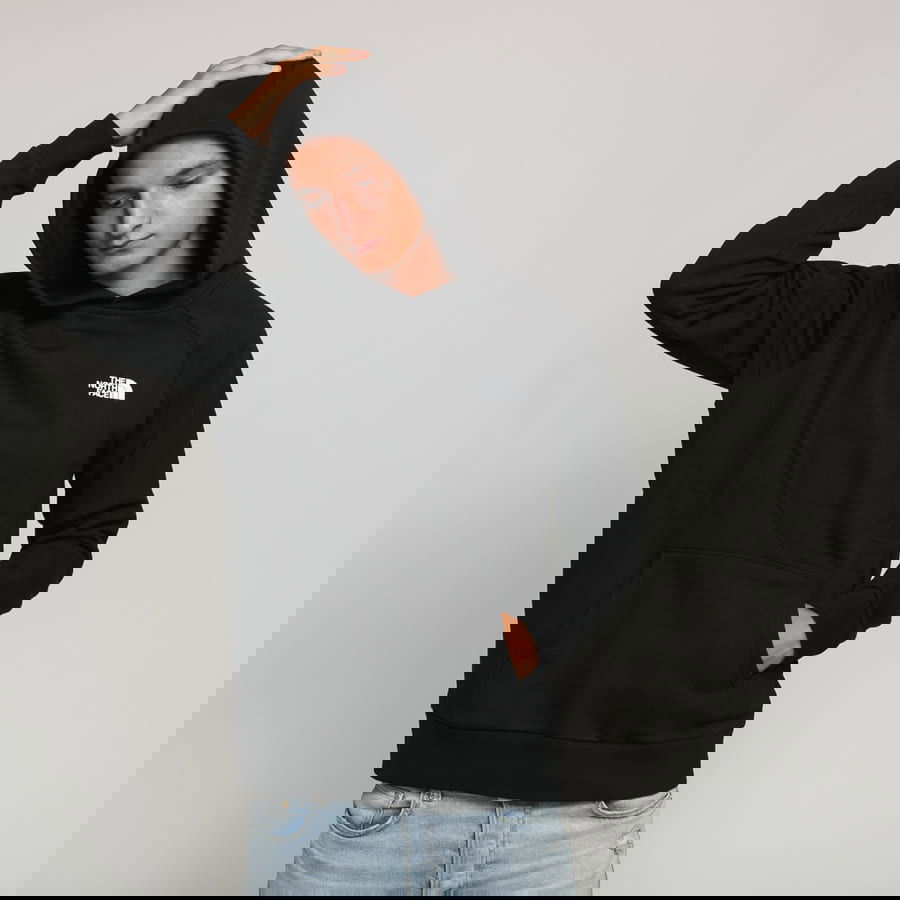 Mikina The North Face Raglan Red Box Hoodie Čierna | NF0A2ZWUKY41, 0
