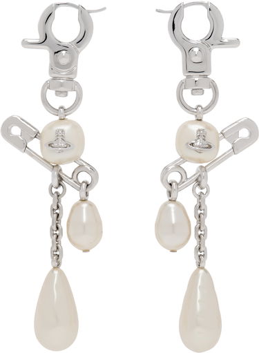 Náušnice Vivienne Westwood Long Earrings With Pearls Metalická | 6202016C-02P103-, 0
