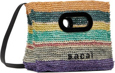 Tote bag sacai Sacai Raffia New Shopper Small Bag Rôznofarebný | S149-01, 2