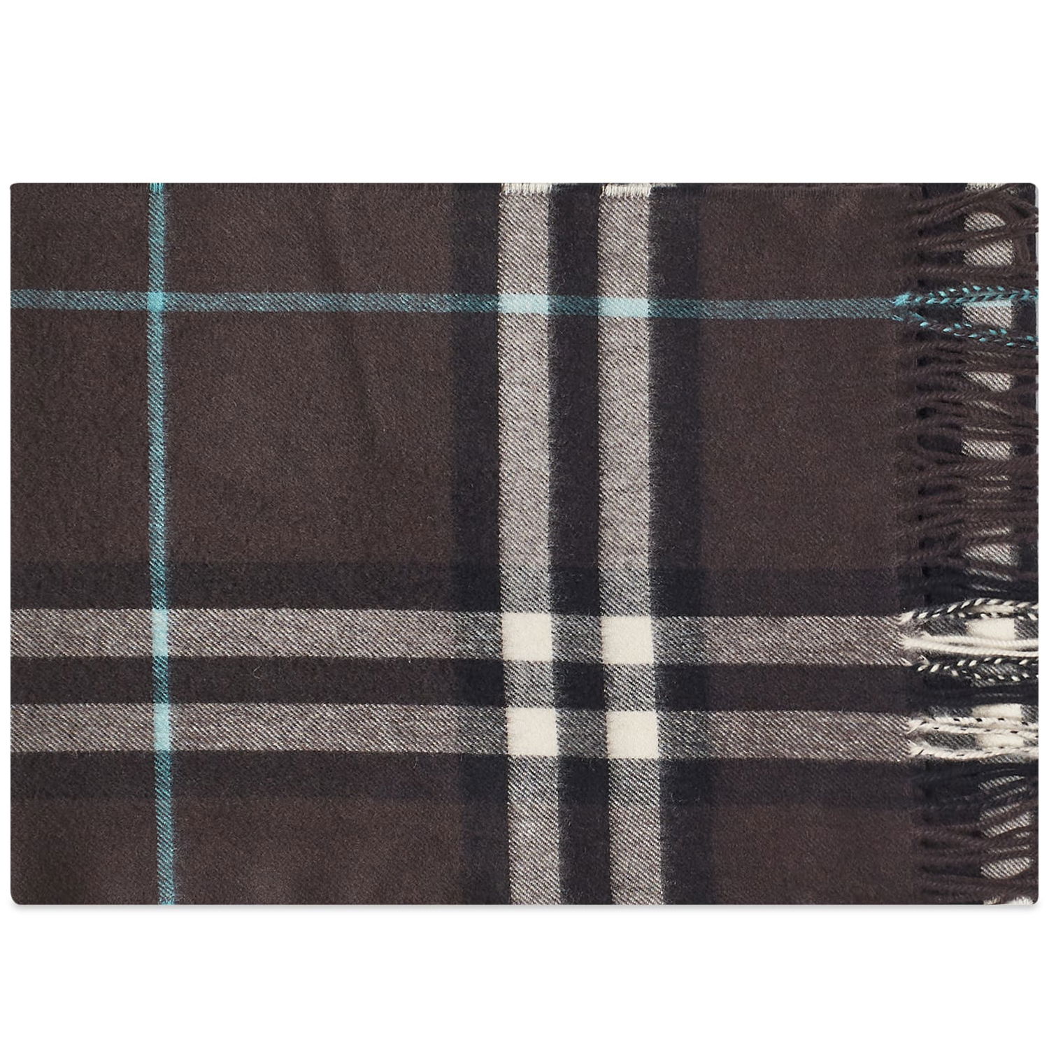 Šál Burberry Giant Check Cashmere Scarf Otter Čierna | 8077888-B7326, 0