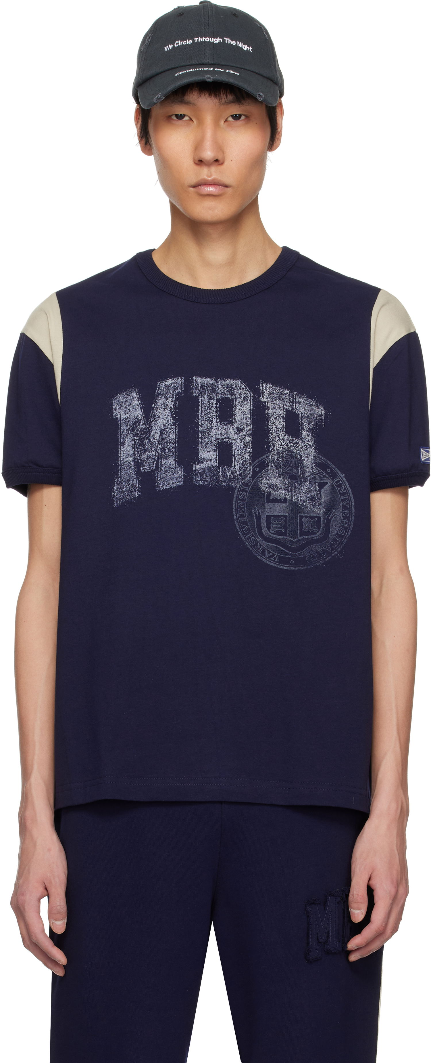 Tričko MISBHV MISBHV 'MBH' Teddy T-Shirt Navy | 250M105, 0