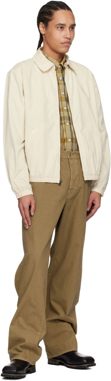 Vetrovka Polo by Ralph Lauren Ralph Lauren 'The Bayport' Mineral-Dyed Poplin Bomber Jacket Biela | 710961831002, 3