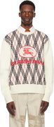 Burberry Argyle Check Wool Blend Sweater
