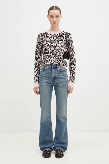 Džínsy Fiorucci Fiorucci Flared Medium Waist Jeans Modrá | U01FPDJE083DN01DN02, 4