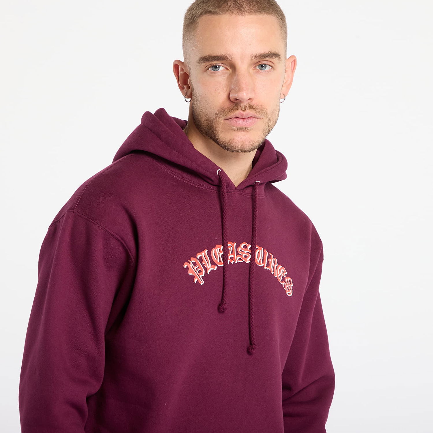 Mikina Pleasures Sweatshirt Mirror Hoodie Vínová | P25F086-EGGPLANT, 1