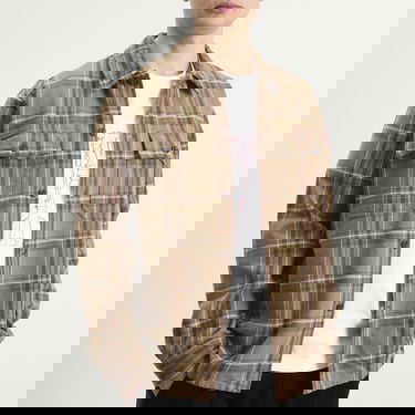 Košeľa NORSE PROJECTS Hjalmer Heavy Twill Check Overshirt Béžová | N40-0844-9023, 5