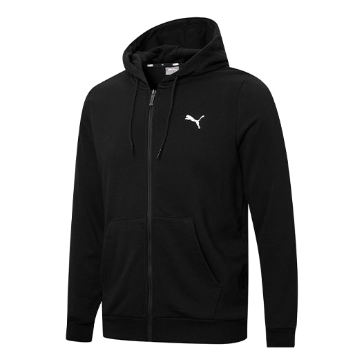 Mikina Puma Ess Logo Solid Color Hoodie Čierna | 848732-01