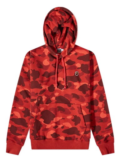 Mikina BAPE A Bathing Ape Color Camo One Point Ape Head Pullover Hoody Červená | 001PPI801012M-RED