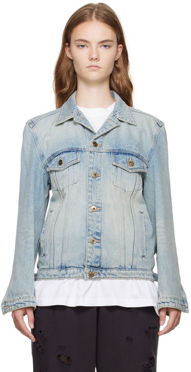 Bunda We11done Washed Denim Jacket Modrá | WD-DJ2-24-348-W-SK, 0