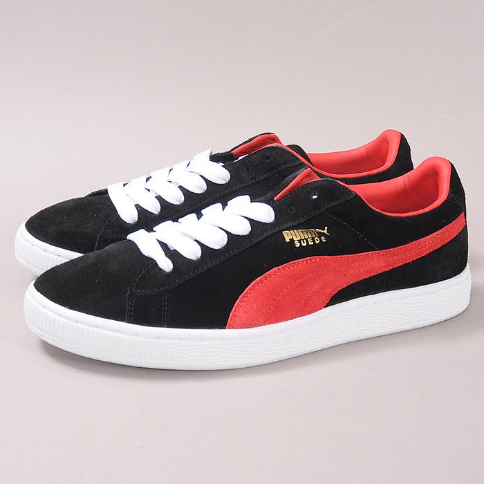 Tenisky a topánky Puma Suede Archive Eco black / ribbon red / gold foil Čierna | 352421 19, 0