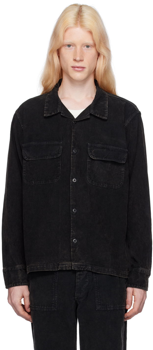 Košeľa RE/DONE Corduroy Button-Up Shirt Čierna | 552-01MSTSHRT, 0