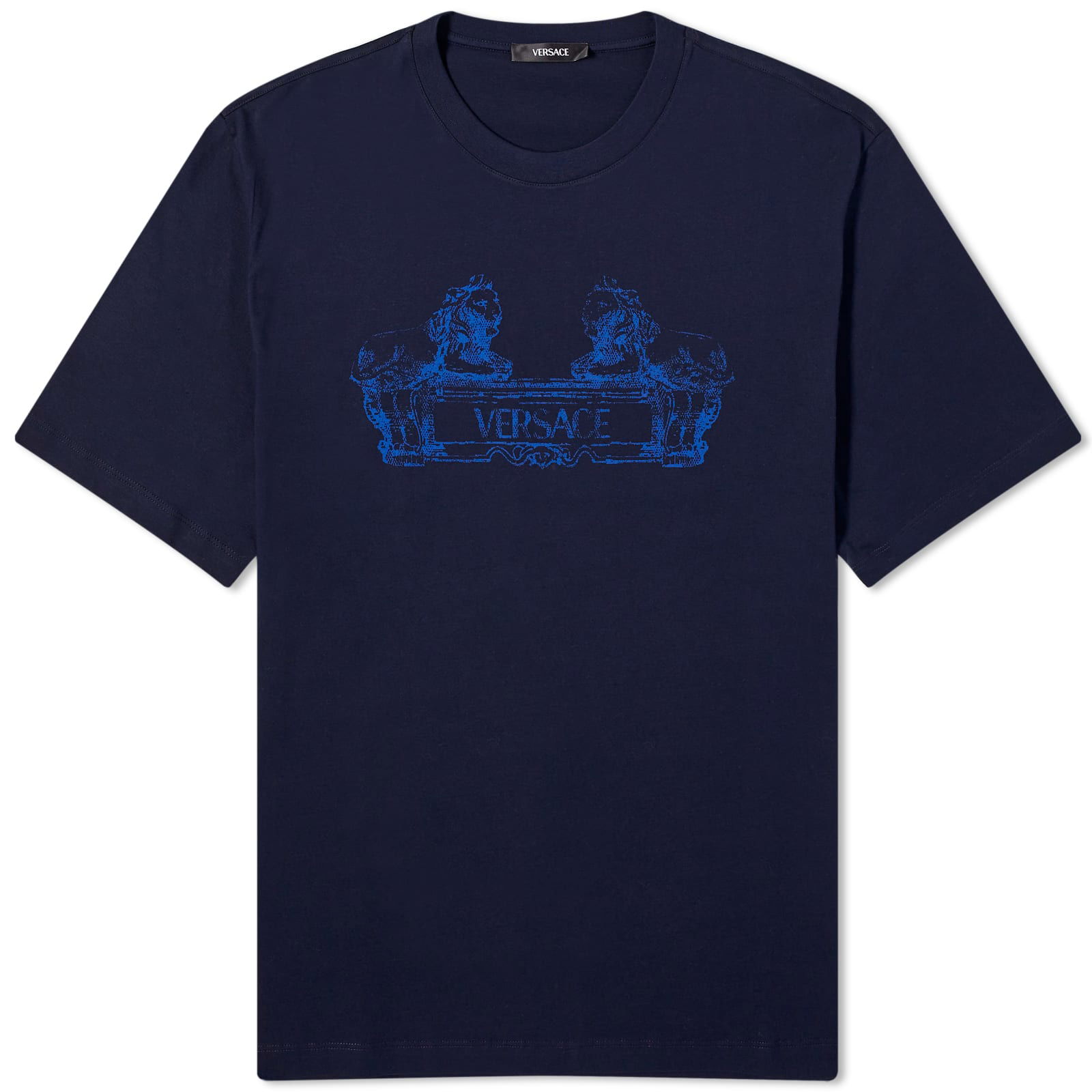 Men's Cartouche Print Tee Navy Blue