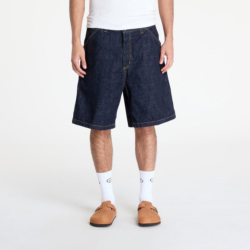 Šortky Carhartt WIP OG Single Knee Short Blue Rinsed Navy | I034872.0102