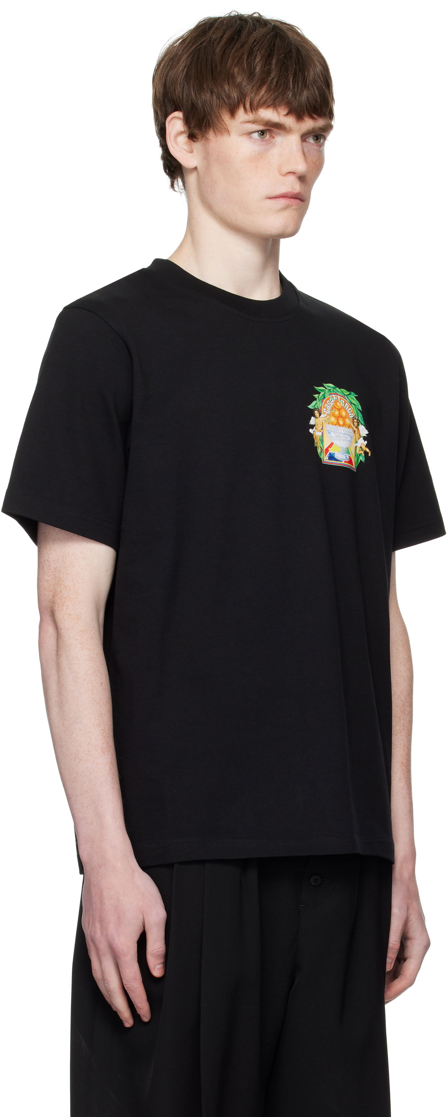 Tričko Casablanca Casablanca Triomphe D'Orange Graphic T-Shirt Čierna | MPF25-JTS-001-24-EX-FLANNELS, 1