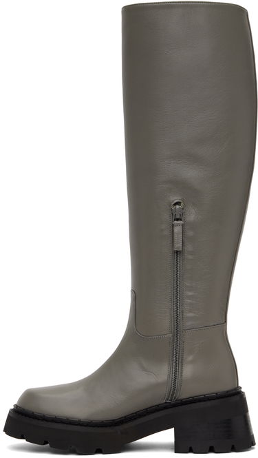 Oblečenie BY FAR BY FAR Russel Knee-High Boots Šedá | 22FWRUSDCEMNAP, 2