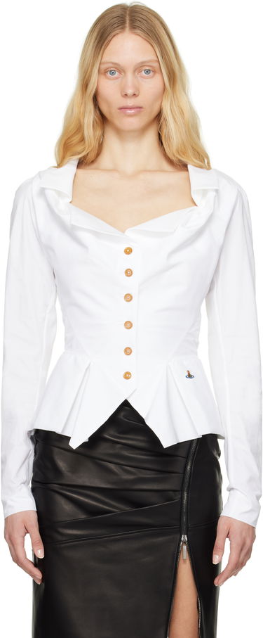 Košeľa Vivienne Westwood Vivienne Westwood Monday Peplum Blouse Biela | 15010061-W017E-, 0