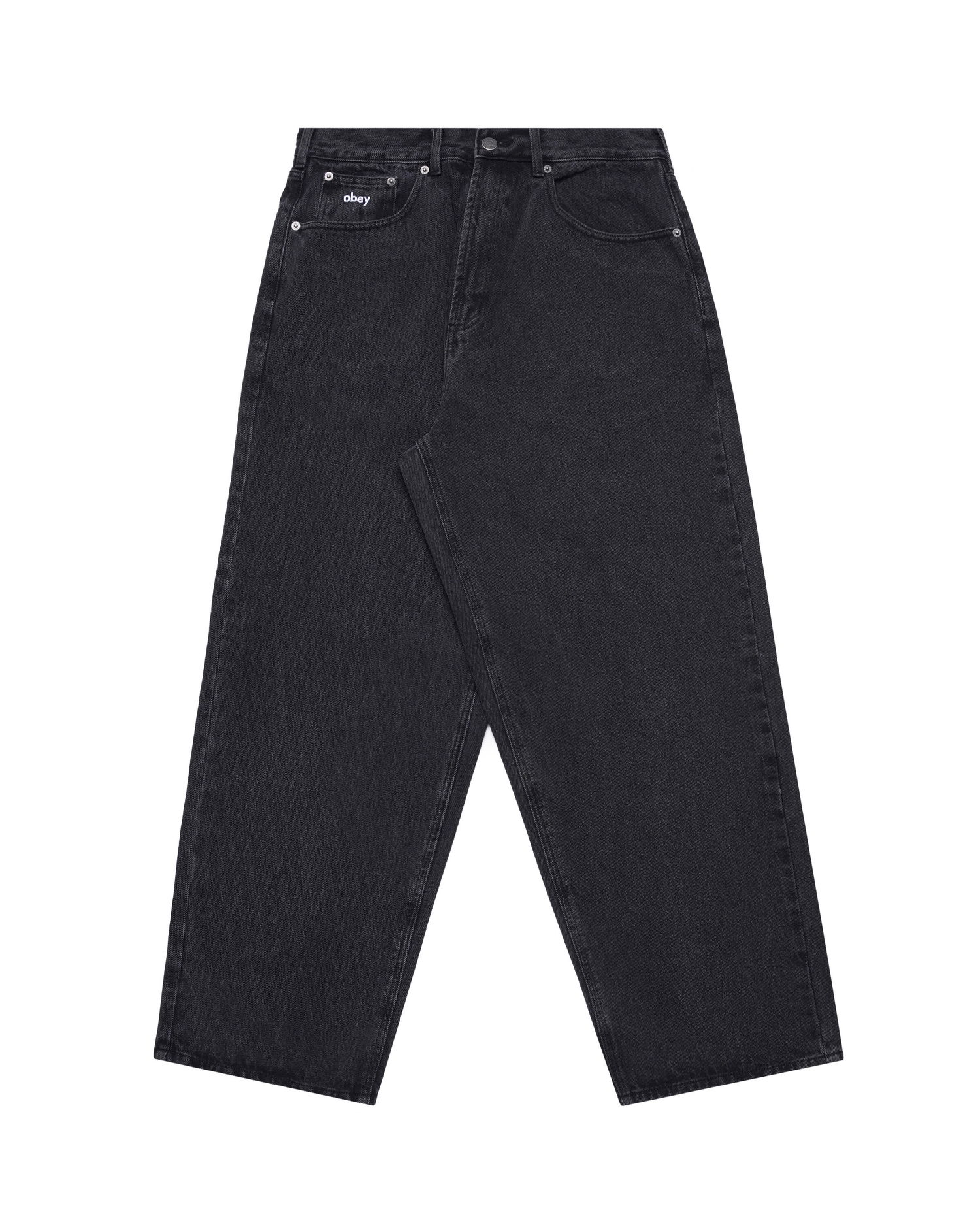 Džínsy OBEY Bigwig Baggy Denim Čierna | 142010087-FBL, 0