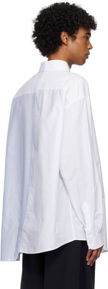 Košeľa Maison Margiela MM6 Maison Margiela Numeric Print Asymmetric Shirt Biela | SH0DT0025 MTN043, 2