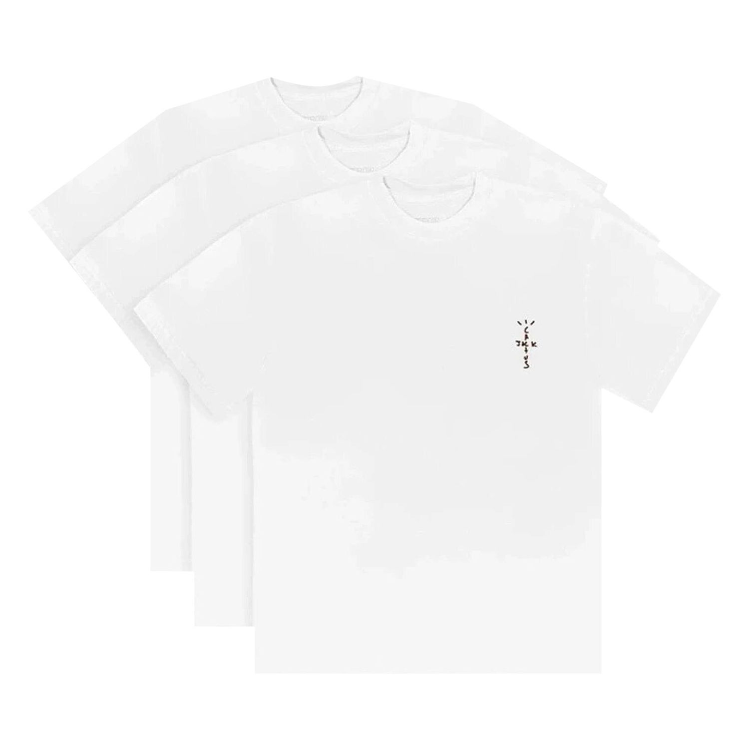 Tričko Cactus Jack by Travis Scott CJ Tee 3-Pack Biela | CFMF 3T11 WHIT, 1