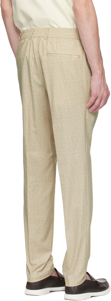 Nohavice BOSS BOSS Formal Water-Repellent Trousers Béžová | 50539484, 2