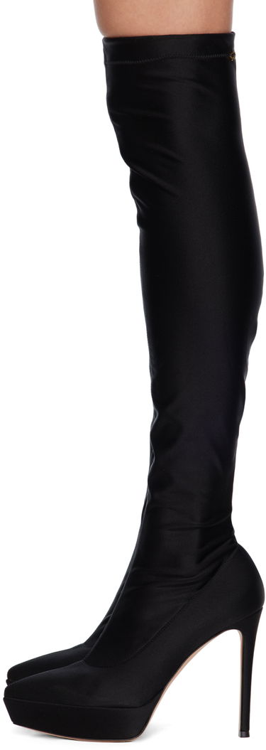 Tenisky a topánky Gianvito Rossi Platform Over-The-Knee Boots Čierna | G80236.85RIC.CUP, 2