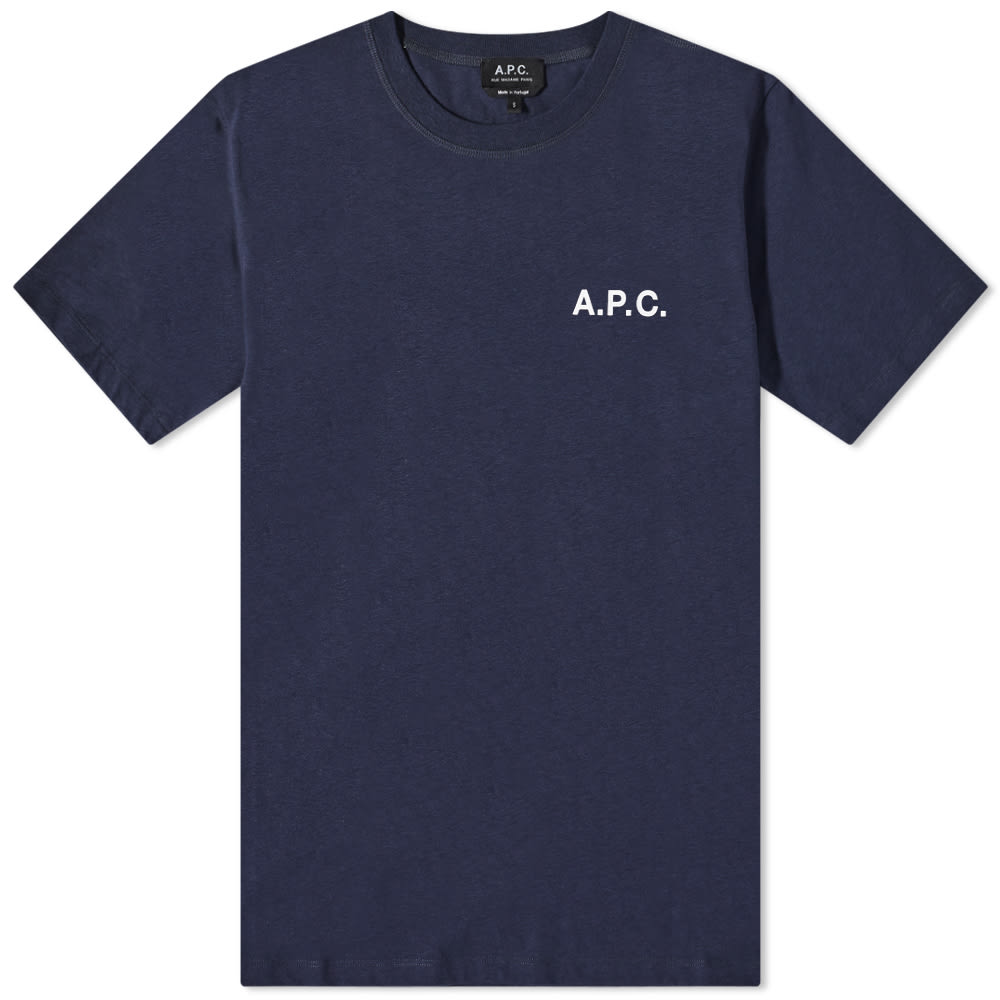 Tričko A.P.C. Mike Logo Tee Navy | COETL-H26053-IAK, 0