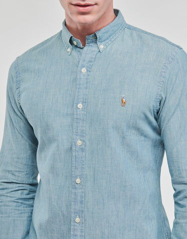Košeľa Polo by Ralph Lauren CHEMISE COUPE SLIM DENIM SHIRT Modrá | 710548538001-NOS, 4