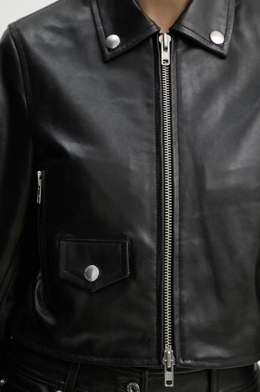 Bunda STAND STUDIO Stand Studio Brooke Cropped Leather Jacket Čierna | 66384.7750, 4