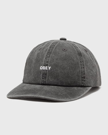 Šiltovka OBEY OBEY Pigment Bold 6 Panel Strapback Cap Čierna | 100580418-BLK, 4