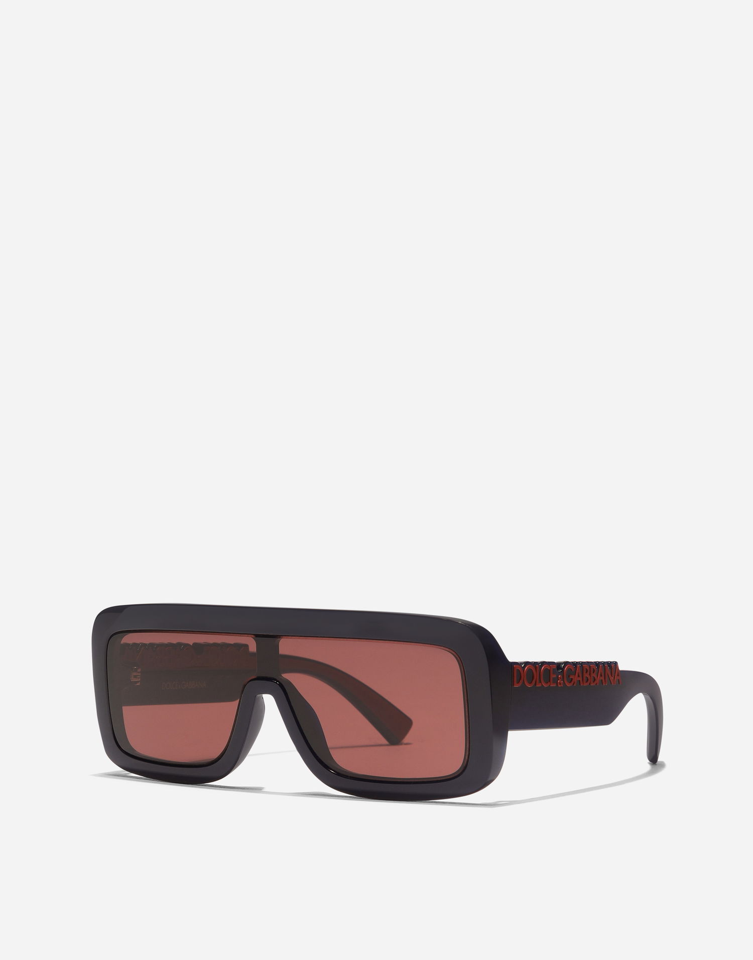 Slnečné okuliare Dolce & Gabbana Dolce & Gabbana Dg Logo Rectangular Shield Sunglasses Onesize Čierna | VG601FVN9759V000, 1