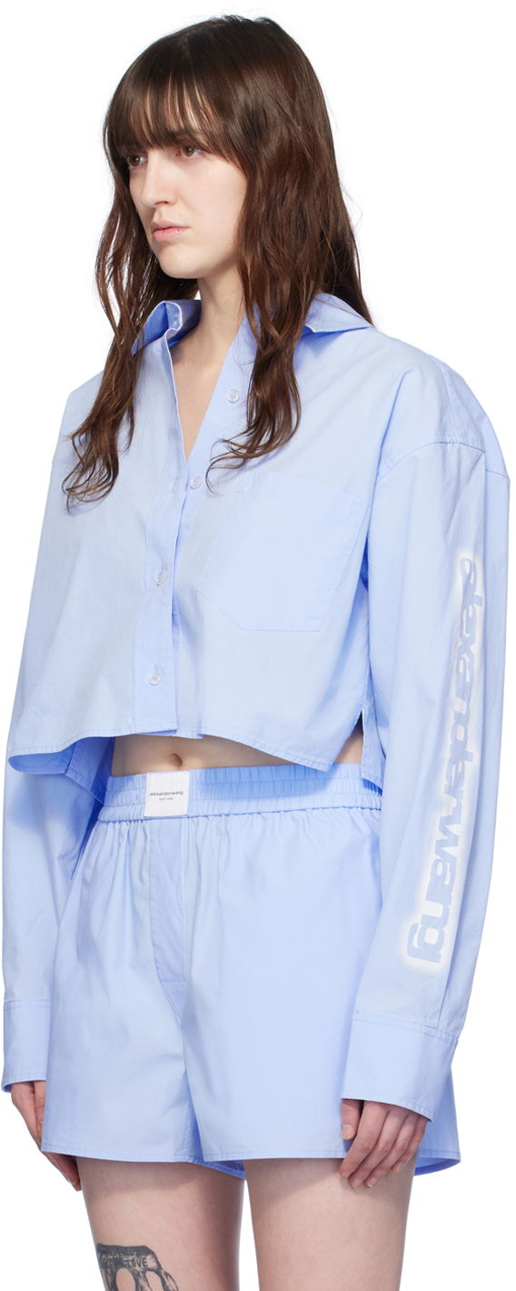 Alexander Wang Cropped Button-Down Shirt