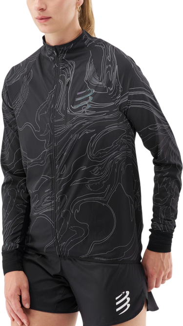 Vetrovka Compressport Hurricane Windproof Jacket Čierna | ajvw11079047, 0