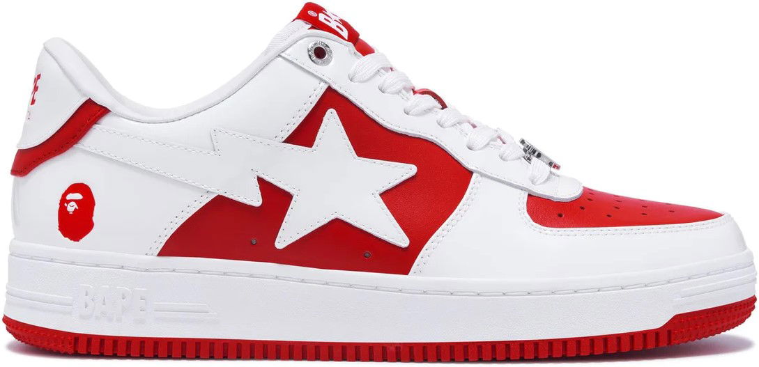 Tenisky a topánky BAPE Bape Sta #6 M2 Red/White Biela | 0ZXSHM191328M-RED, 0