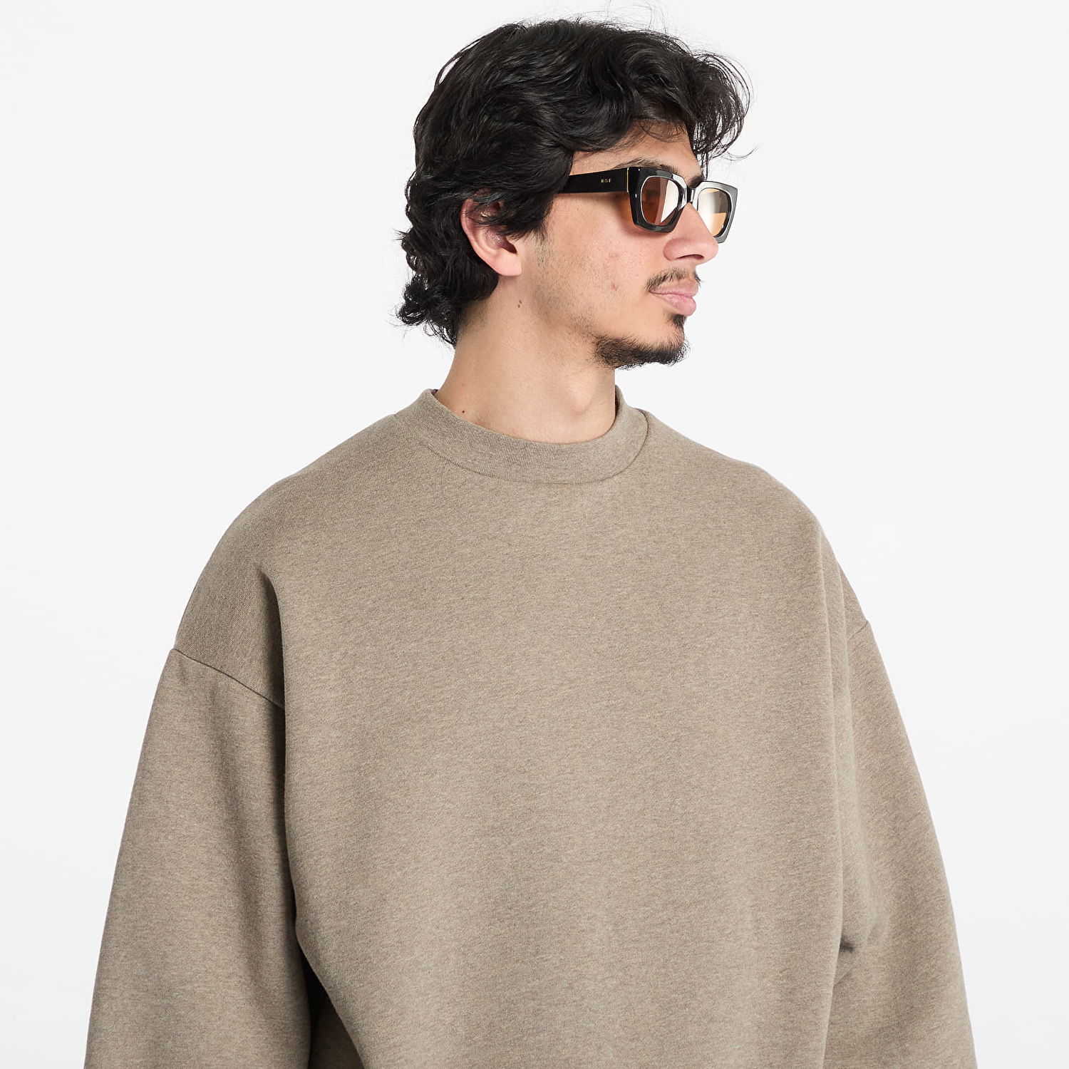 Sveter Fear of God Fear of God Essentials Classic Fit Fleece Crewneck XXS Béžová | 192AS252041F-985, 1