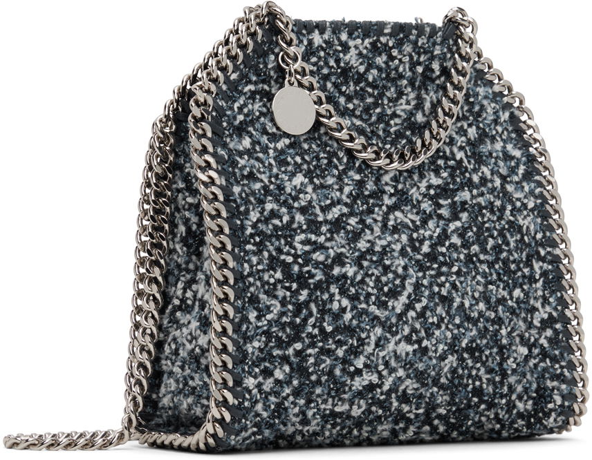 Taška cez rameno Stella McCartney Stella McCartney Falabella Bouclé Shoulder Bag Modrá | 391698WP0446, 1