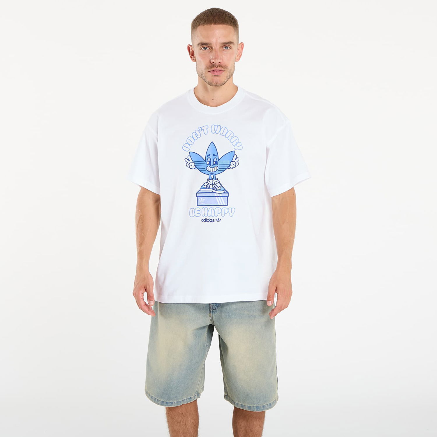 Tričko adidas Originals adidas Treffy Smile Graphic T-Shirt Biela | KT2971, 0