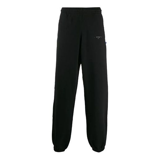 Tepláky Off-White Off-White Unfinished Track Pants Čierna | OMCH020E19E300031091, 0