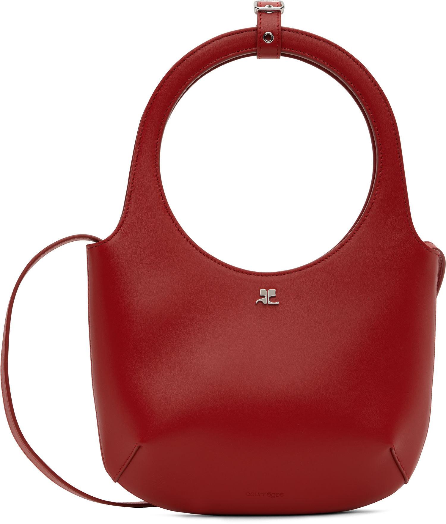 Kabelka Courrèges Courrèges Holy Leather Shoulder Bag Červená | 224GSA102CR0065, 0