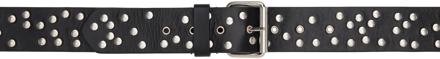 Opasok Dries Van Noten Dries Van Noten Studded Leather Belt Čierna | 251-011404-195, 0