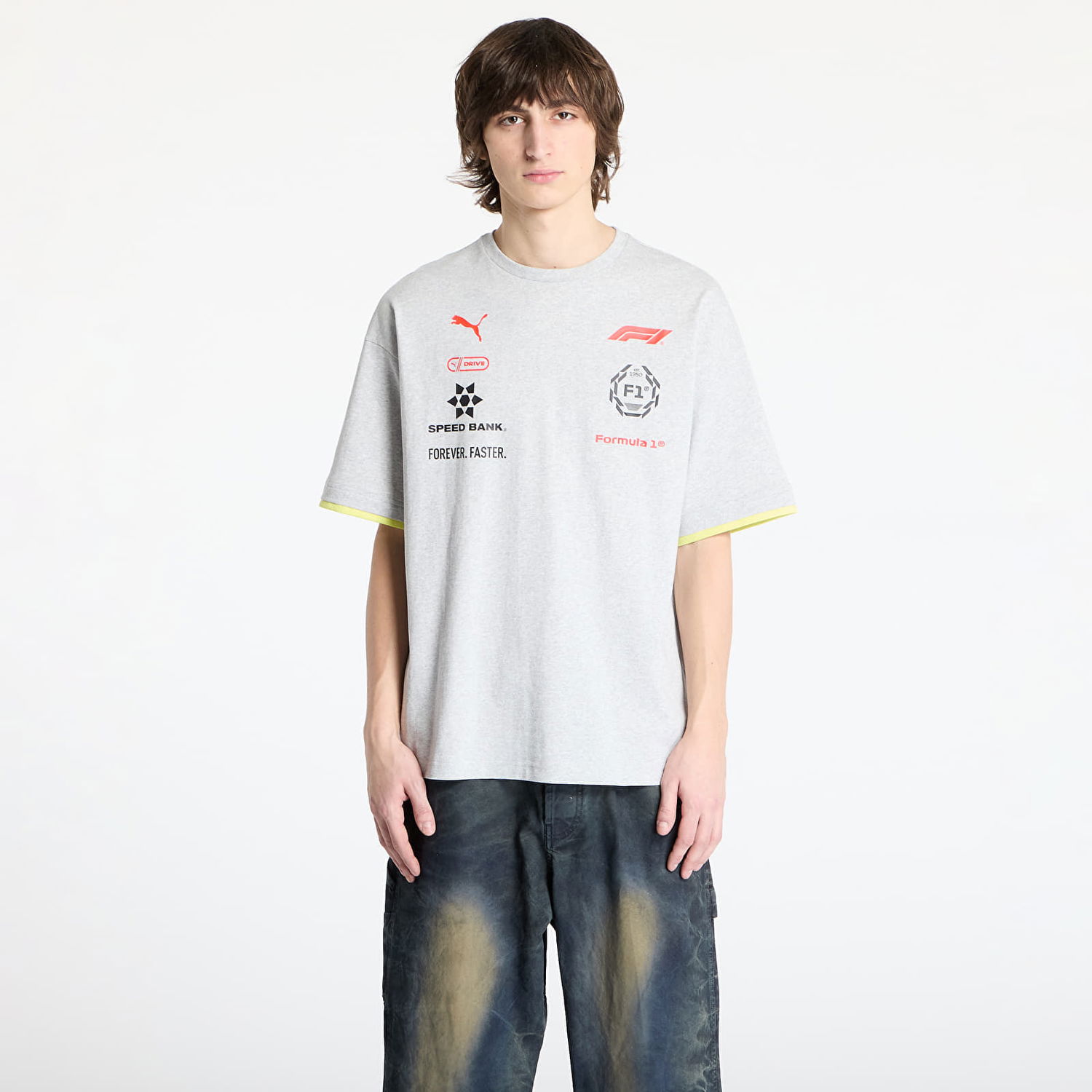 Tričko Puma F1 Racing Tee Šedá | 63224501, 0
