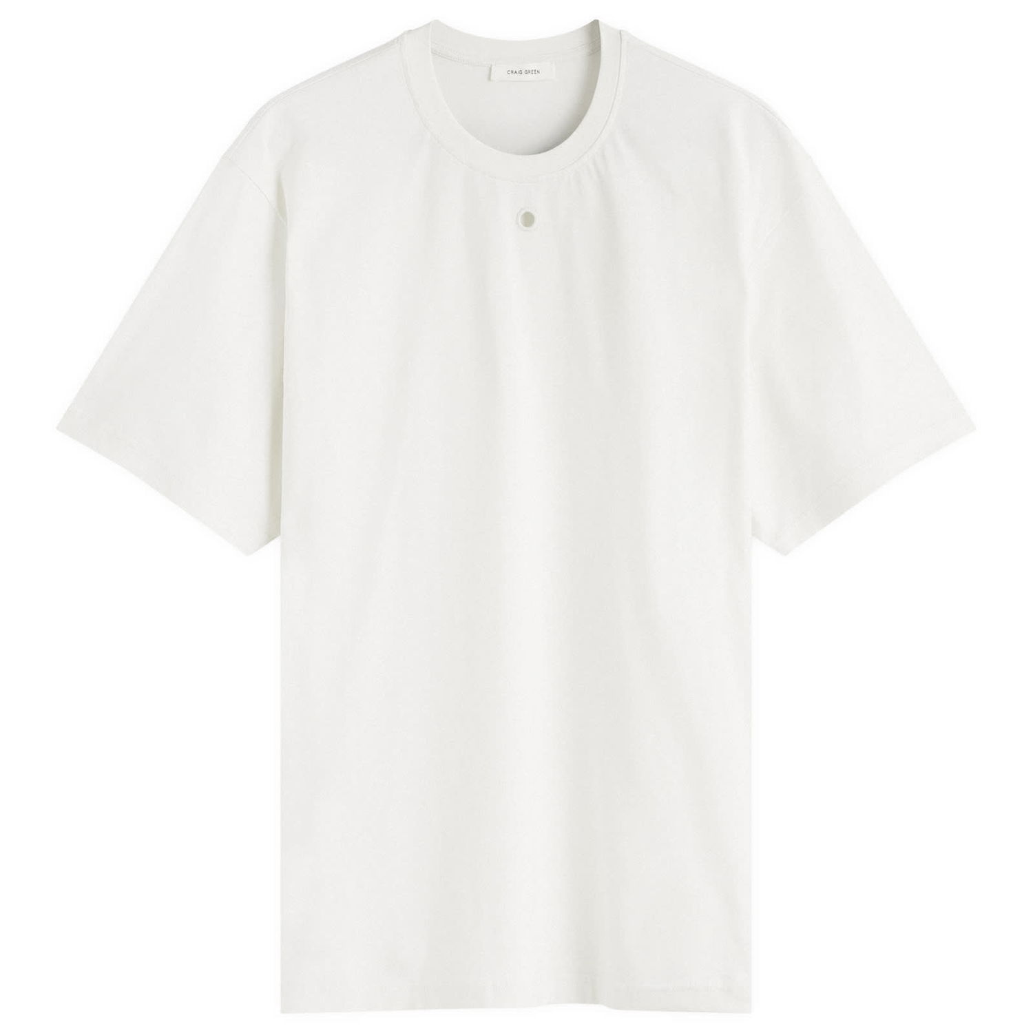Tričko Craig Green Men's Hole T-Shirt Size Large Biela | CGAW24CJETSS17-CHK, 0