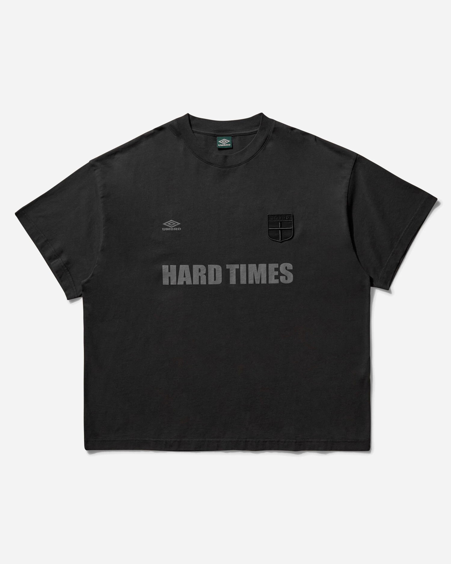 Tričko Umbro Hard Times T-Shirt Čierna | UBMW0241JY57 BLK0020, 1