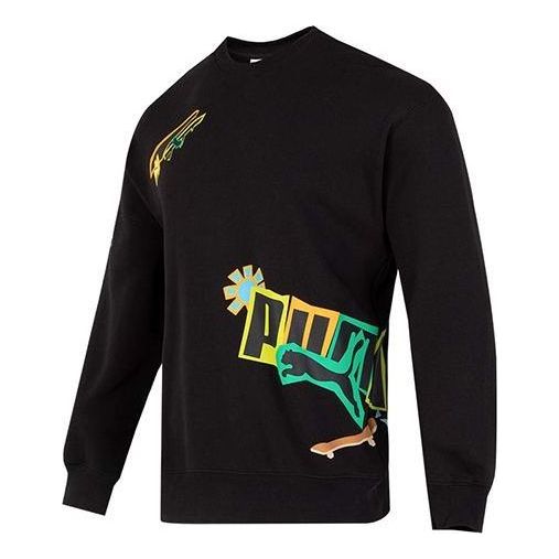 Mikina Puma Classics Street Sport Crewneck Sweatshirt Čierna | 539968-01