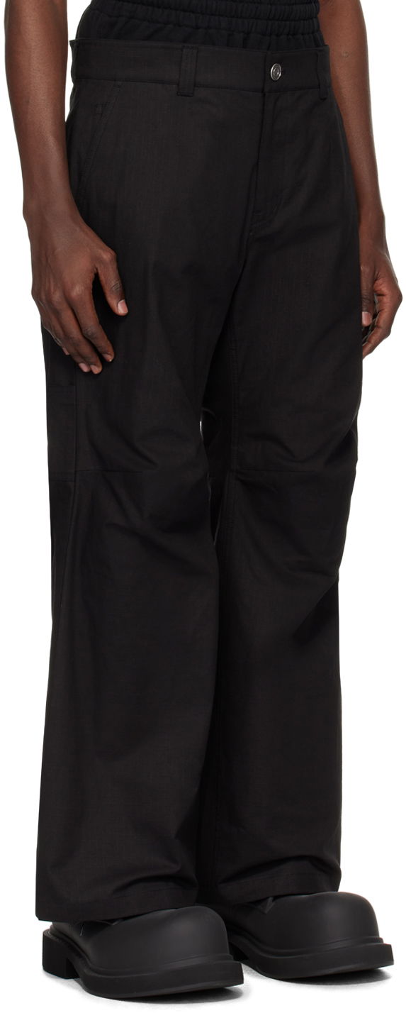 Cargo nohavice We11done Layered Trousers Čierna | WD-PT1-24-318-M-BK, 1