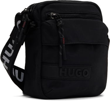 Taška cez rameno BOSS HUGO Recycled Nylon Canvas Messenger Bag Čierna | 50541949, 1