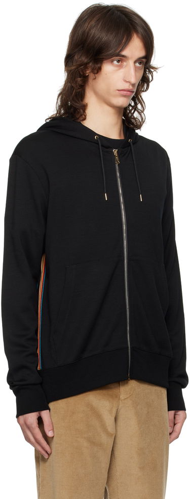 Mikina Paul Smith Paul Smith Signature Stripe Zip Hoodie Čierna | M1R-300S-H00035-79, 1