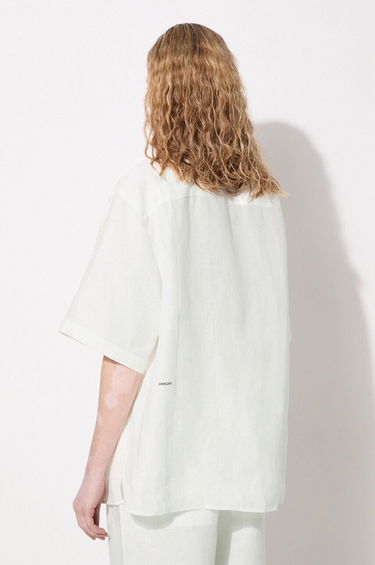 Košeľa PANGAIA Pangaia DNA Linen Camp Collar Relaxed Shirt Biela | 10002046, 4