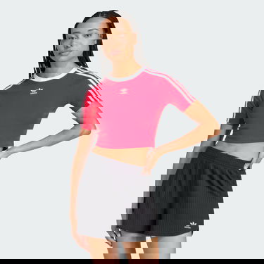 Crop Top adidas Performance 3-Stripes Crop T-Shirt Červená | JD0303, 4