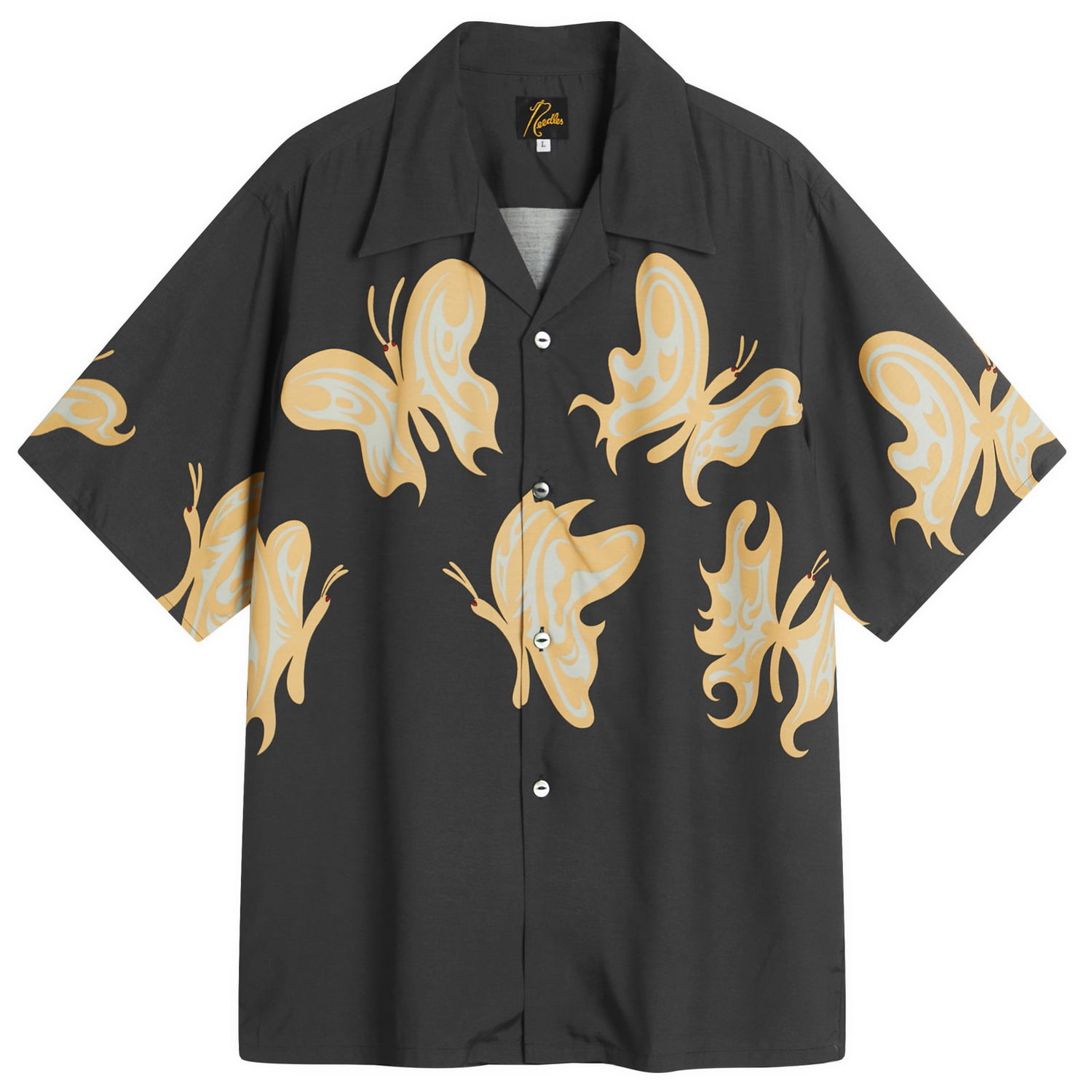 Košeľa Needles Kae Tanaka One-Up Shirt, Size Large Čierna | QV432-D, 0